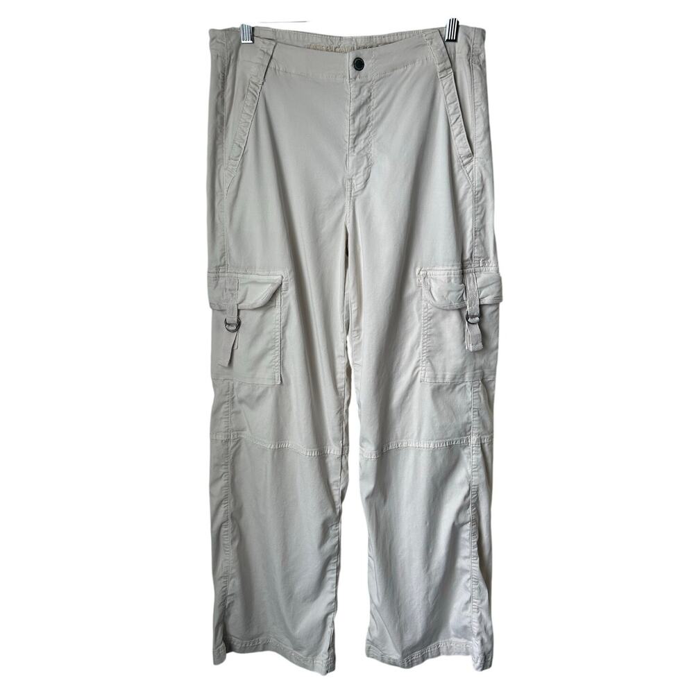 AE Cream Baggy Wide Leg Cargo Pants - 6R